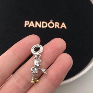 Pandora Disney 100th Anniversary Mickey Mouse Lab-grown Diamond Charm